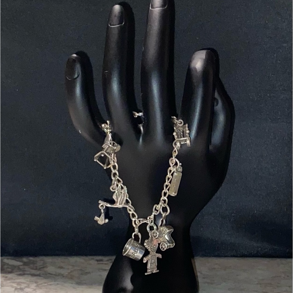 It’s A Girl Sterling Charm Bracelet